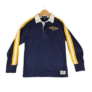 POLO RALPH LAUREN BOYS VINTAGE RUGBY CLUB RL 67 LONG SLEEVE SHIRT SIZE SMALL (8)